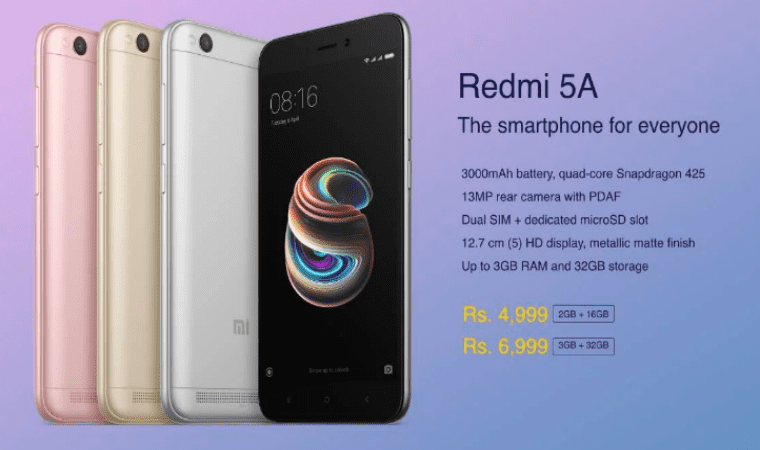 Стоимость Redmi 5A