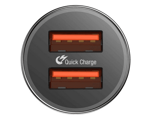 Разъемы зарядного устройства Baseus Screw Dual-USB Quick Charge Car Charger
