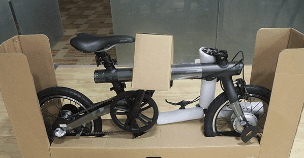 Распаковка электровелосипеда Xiaomi Mijia QiCycle Folding Electric Bike