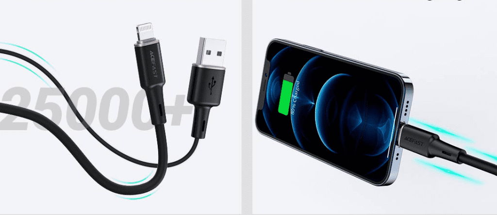 Оплетка кабеля MFi ACEFAST C2-02 USB to Lightning Data