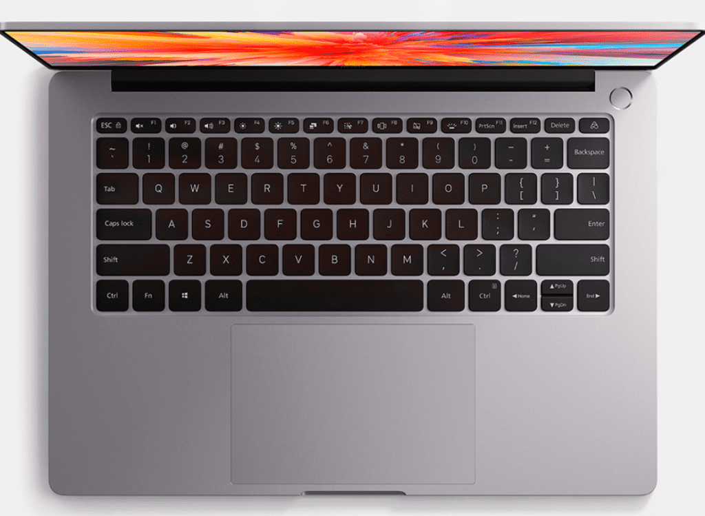 Дизайн клавиатуры ноутбука Xiaomi RedmiBook Pro 15 