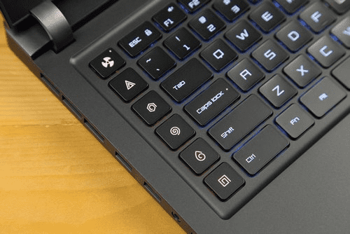 Программируемые кнопки на клавиатуре ноутбука Xiaomi Mi Gaming Laptop