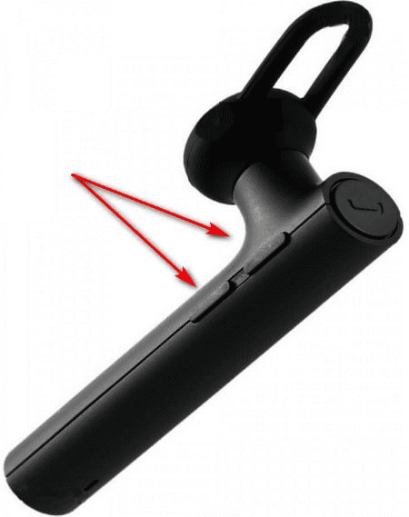 Клавиши регулировки громкости на Bluetooth Headset