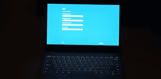 Пример подсветки в ноутбуке Xiaomi Mi Notebook Air 12,5
