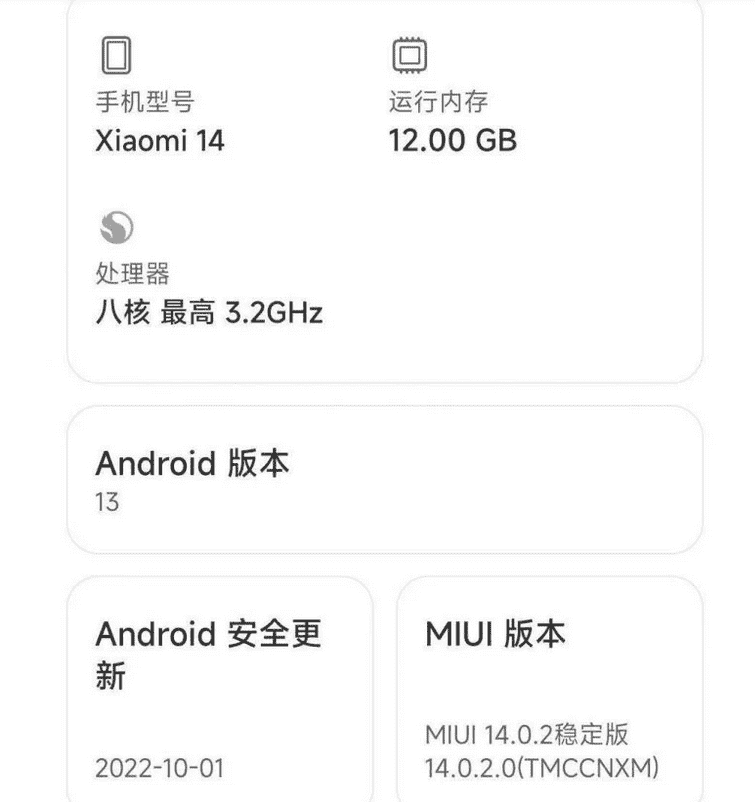 Технические характеристики смартфонов Xiaomi 14