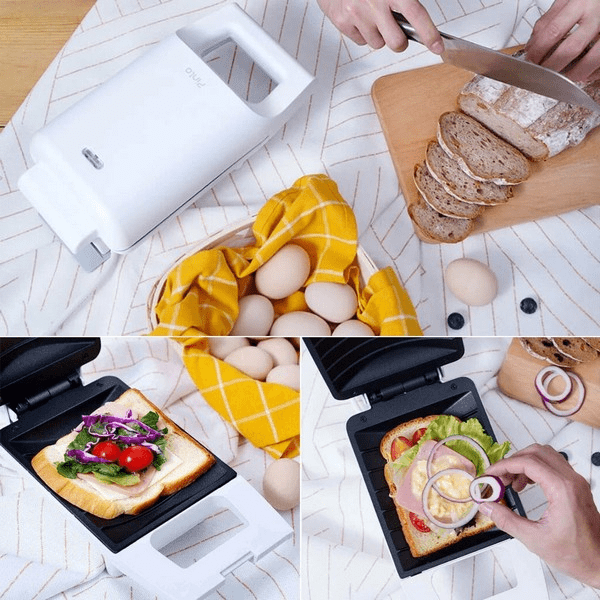 Процесс приготовления в сэндвичнице Xiaomi Pinlo PL-S042W1H