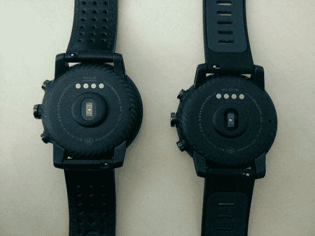 Внешний вид тыльной стороны смарт часов Xiaomi Amazfit Smartwatch 2 и Amazfit Smartwatch 2S