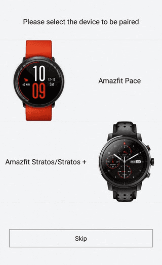 Процесс синхронизации Xiaomi Amazfit Stratos Smart со смартфоном