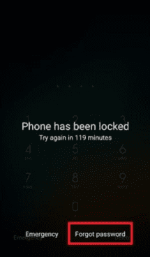 Заблокированный экран Xiaomi