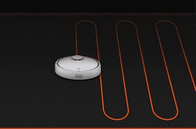 Траектория движения робота-пылесоса Xiaomi Mi Robot Vacuum Cleaner