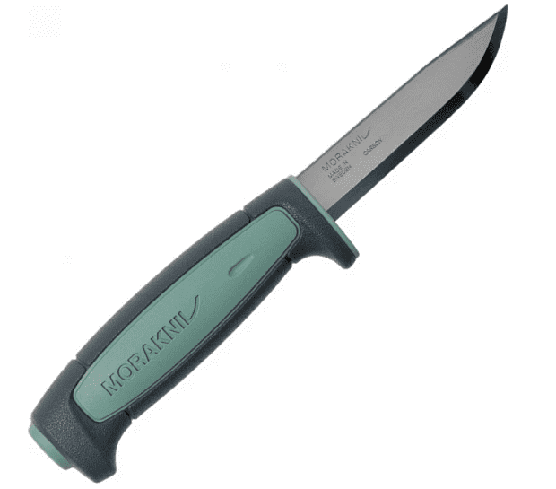 Нож Morakniv Basic 511 2021 Edition углеродистая сталь, пласт. ручка (серая) зел. вставка, 13955 - 1