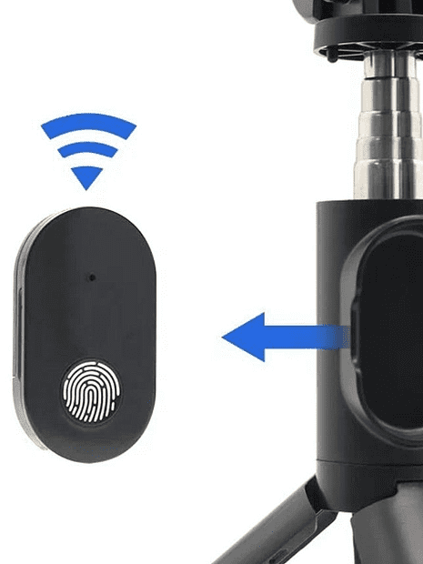 Монопод трипод P20D-2 для смартфона с кольцевой лампой и блютуз (черный) - 3