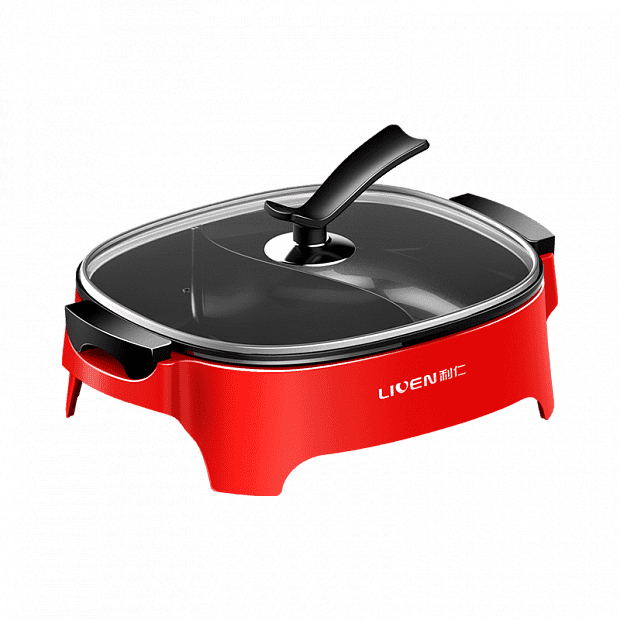 Электрогриль Liven Electric Hot Pot 6L (Red/Красный) - 1