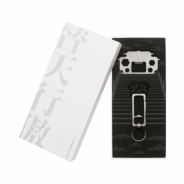 Инструментальная карта Xiaomi Smartfern1985 Tiantian Ao Titanium Keychain EDC Tool Card (Silver) 