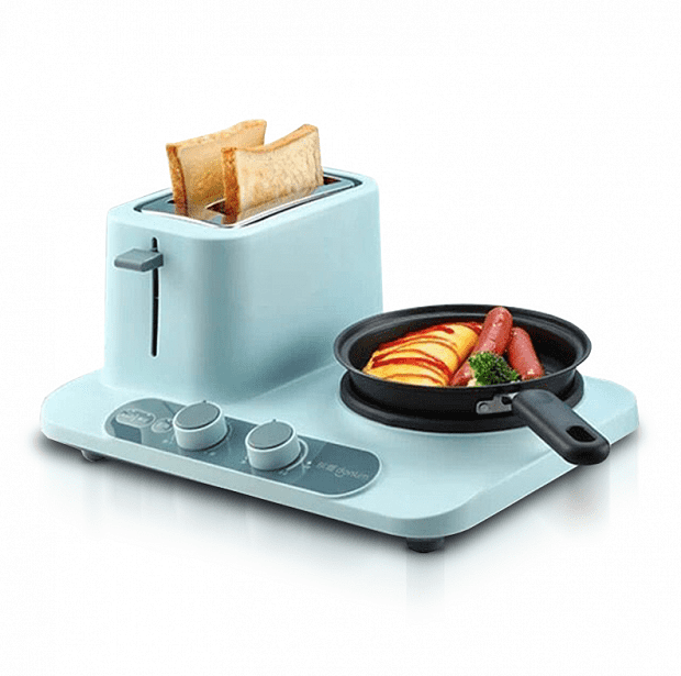 Плита и тостер Donlim Multi-Function Breakfast Machine (Blue/Голубой) : характеристики и инструкции - 1