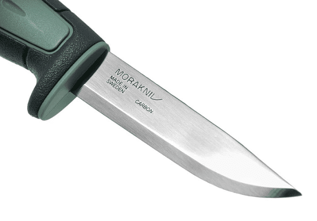 Нож Morakniv Basic 511 2021 Edition углеродистая сталь, пласт. ручка (серая) зел. вставка, 13955 - 5