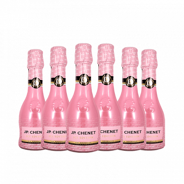 Шампанское (6 штук по 200 мл.) Xiaomi Jp.Chenet Chilled Champagne (Pink/Розовый) 