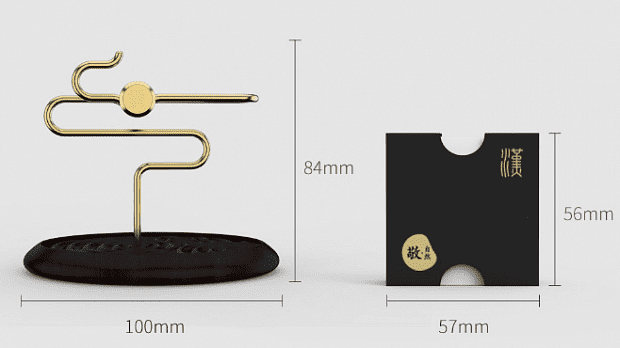 Ароматизатор воздуха Xiaomi Han Chuan Moon Seal Pan Incense (Black/Черный) - 2