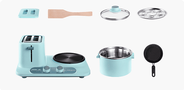 Плита и тостер Donlim Multi-Function Breakfast Machine (Blue/Голубой) : характеристики и инструкции - 2