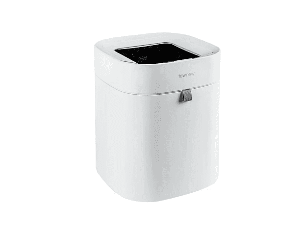 Ведро Ninestars Stainless steel Sensor Trash Can 12л (DZT-12-28) White - 3