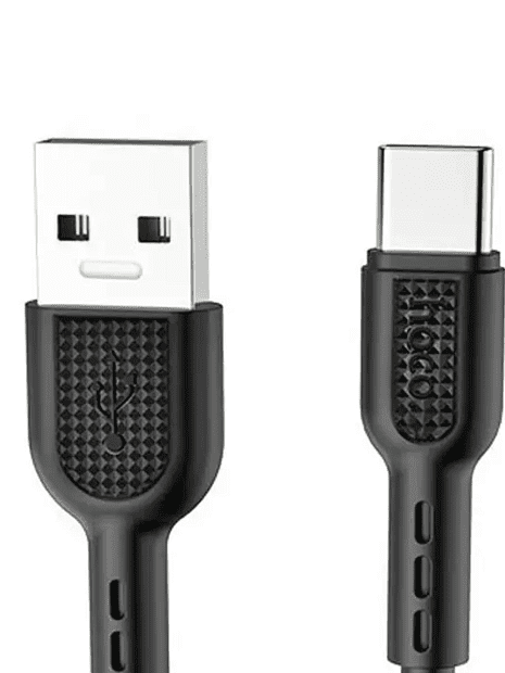 USB кабель HOCO X33 Surge Type-C, 5А, 1м, TPE (черный) - 1