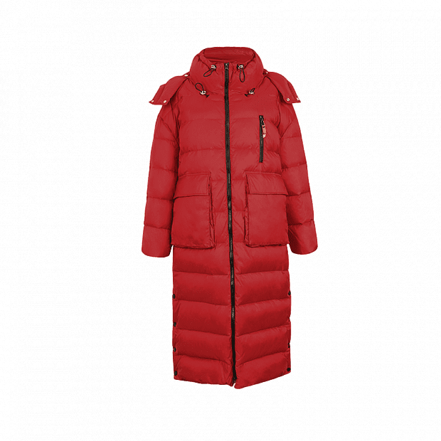 Куртка Yuski Long Fashion Goose Down Jacket (Red/Красный) 
