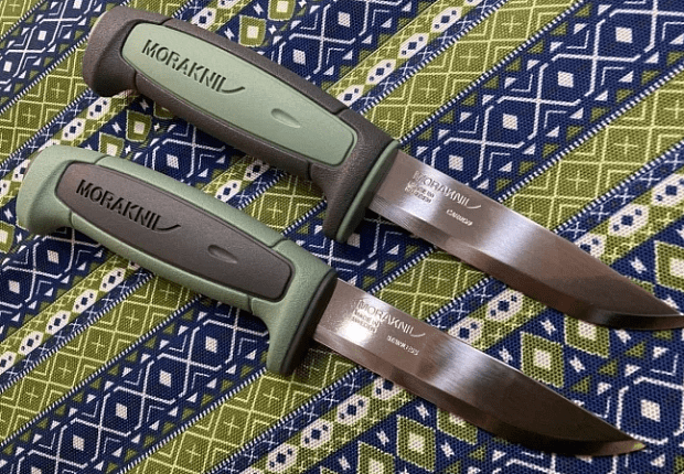 Нож Morakniv Basic 511 2021 Edition углеродистая сталь, пласт. ручка (серая) зел. вставка, 13955 - 6
