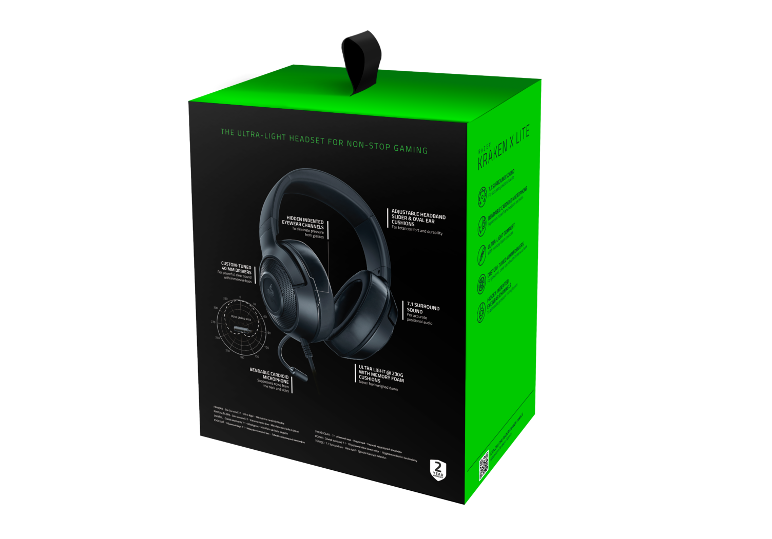 Компьютерная гарнитура Razer Kraken X Lite, черный: отзывы, купить на Яндекс Мар