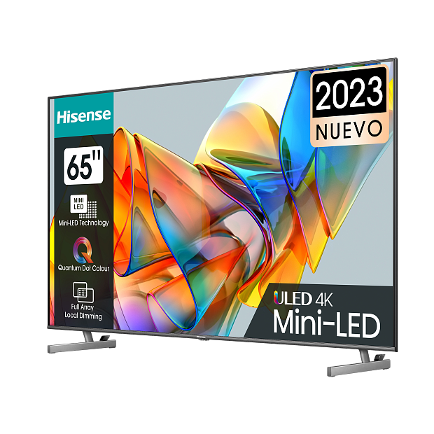 Телевизор Mini LED 65 Hisense/ 65, Ultra HD, Smart TV (ОС VIDAA U6), Wi-Fi, DVB-T2/T/C/S2/S, HDR 10, Bluetooth, 2х10W, CI(1.4), 3HDMI, 2USB, Voice - 14