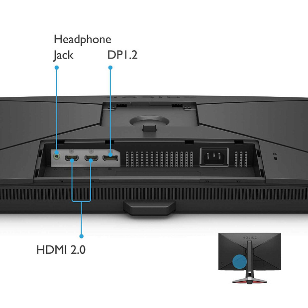 Монитор BenQ EX2710U LCD 27 3840x2160(UHD 4K) IPS,165 Гц, HDMI, DP, Height adj, Pivot, Swivel - 7