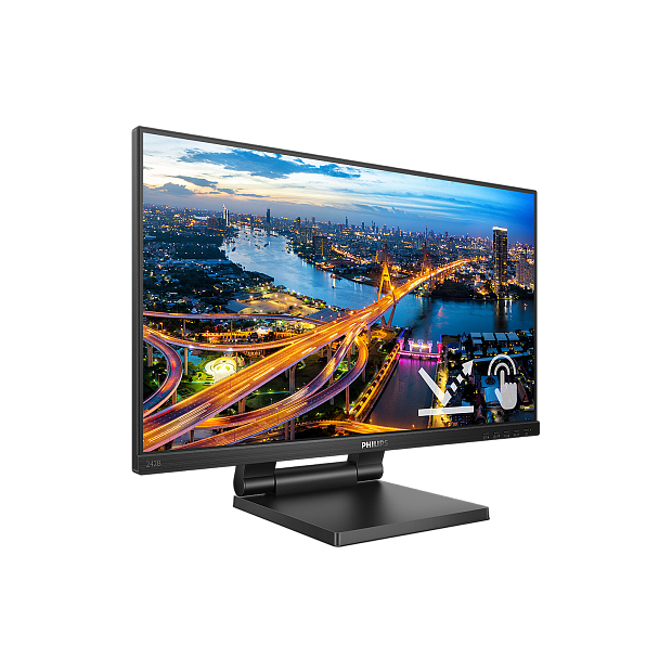 Монитор Philips LCD 23.8 16:9 1920х1080(FHD) IPS, nonGLARE, TOUCH, 250cd/m2, H178/V178, 1000:1, 50M:1, 16,7 миллионов цветов, 4ms, VGA, DisplayPor - 4