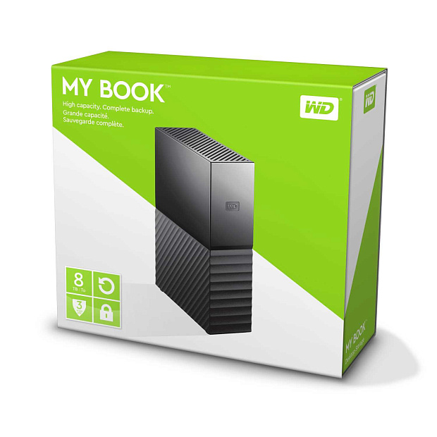 Внешний Жесткий диск Western Digital My Book (New) WDBBGB0080HBK-EESN 8TB 3.5 5400 RPM USB 3.0 (E4C) - 10