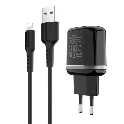 СЗУ BOROFONE BA25A Outstanding 2xUSB, 2.4А (черный) - 3 СЗУ BOROFONE BA25A Outstanding 2xUSB, 2.4А (черный) - 3