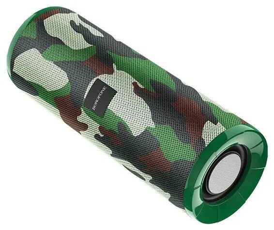 Bluetooth колонка BOROFONE BR1 Beyond Sportive, BT 5.0, 5Wх2, AUX/microSD/USB/FM (камуфляж) - 1 Bluetooth колонка BOROFONE BR1 Beyond Sportive, BT 5.0, 5Wх2, AUX/microSD/USB/FM (камуфляж) - 1