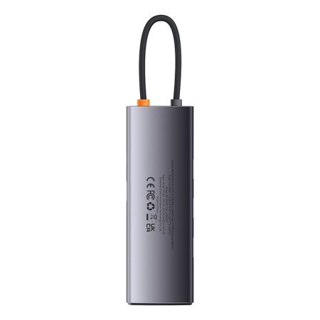 Переходник/Адаптер BASEUS Metal Gleam Series 8-in-1, Разветвитель, Type-C - 3USB3.0PDHDMISD/TFVGA, серый - 9 Переходник/Адаптер BASEUS Metal Gleam Series 8-in-1, Разветвитель, Type-C - 3USB3.0PDHDMISD/TFVGA, серый - 9
