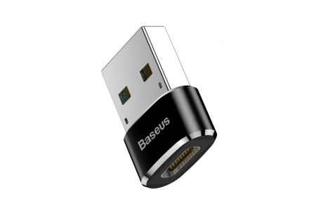 Переходник BASEUS Male OTG, USB - Type-C, 5А, черный - 3 Переходник BASEUS Male OTG, USB - Type-C, 5А, черный - 3