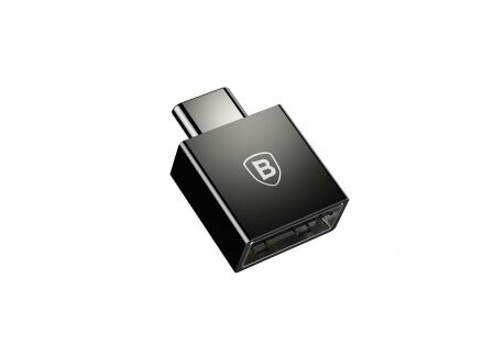Переходник BASEUS Exquisite OTG, Type-C - USB, 2.4А, черный, OTG - 5 Переходник BASEUS Exquisite OTG, Type-C - USB, 2.4А, черный, OTG - 5