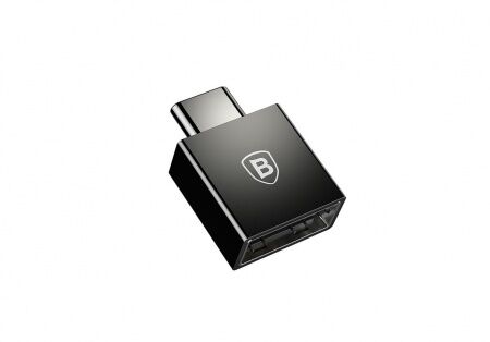 Переходник BASEUS Exquisite OTG, Type-C - USB, 2.4А, черный, OTG - 6 Переходник BASEUS Exquisite OTG, Type-C - USB, 2.4А, черный, OTG - 6