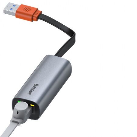 Адаптер сетевой BASEUS Steel Cannon, USB A- LAN, темно-серый - 6 Адаптер сетевой BASEUS Steel Cannon, USB A- LAN, темно-серый - 6