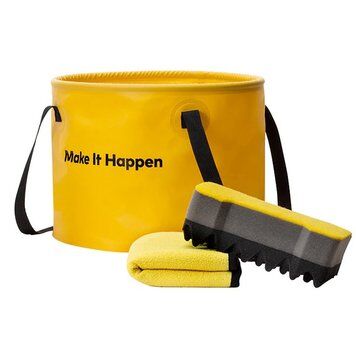 Набор для уборки HOTO Car Wash Kit (ведро складное, тряпка, губка) (Yellow) - 1 Набор для уборки HOTO Car Wash Kit (ведро складное, тряпка, губка) (Yellow) - 1