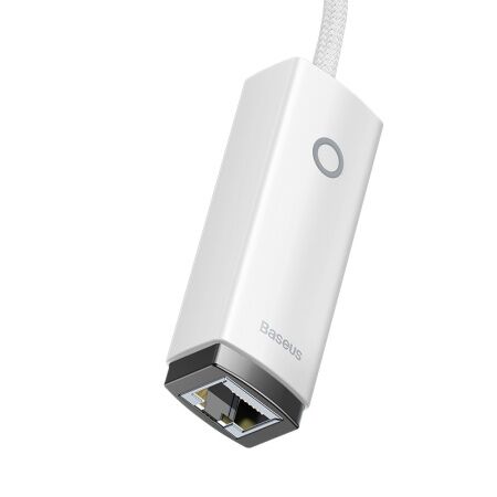 Переходник/Адаптер BASEUS Lite Series Ethernet Adapter, USB A- RJ45 (1000Mbps), белый - 3 Переходник/Адаптер BASEUS Lite Series Ethernet Adapter, USB A- RJ45 (1000Mbps), белый - 3