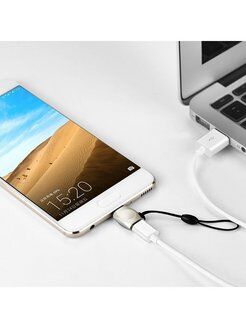 OTG адаптер HOCO UA9 Type-C на USB (серый) - 3 OTG адаптер HOCO UA9 Type-C на USB (серый) - 3