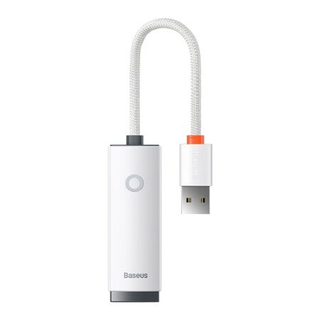 Переходник/Адаптер BASEUS Lite Series Ethernet Adapter, USB A- RJ45 (100Mbps), белый - 1 Переходник/Адаптер BASEUS Lite Series Ethernet Adapter, USB A- RJ45 (100Mbps), белый - 1