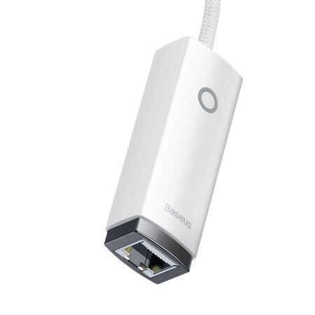 Переходник/Адаптер BASEUS Lite Series Ethernet Adapter, USB A- RJ45 (100Mbps), белый - 4 Переходник/Адаптер BASEUS Lite Series Ethernet Adapter, USB A- RJ45 (100Mbps), белый - 4