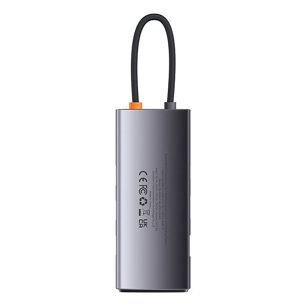 Переходник/Адаптер BASEUS Metal Gleam Series 7-in-1, Разветвитель, Type-C - 3xUSB3.0 HDMIPDRJ45VGA, (WKWG020113) серый - 5 Переходник/Адаптер BASEUS Metal Gleam Series 7-in-1, Разветвитель, Type-C - 3xUSB3.0 HDMIPDRJ45VGA, (WKWG020113) серый - 5