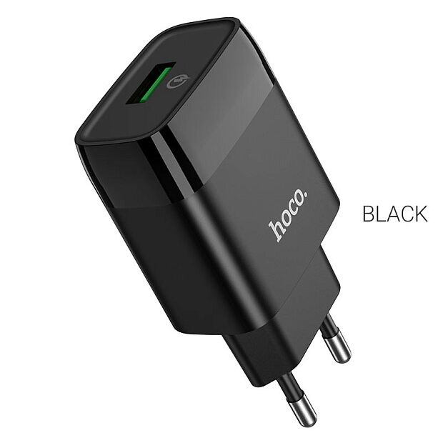 СЗУ HOCO C72Q Glorious 1xUSB, 3А, 18W, QC3.0 (черный) - 4 СЗУ HOCO C72Q Glorious 1xUSB, 3А, 18W, QC3.0 (черный) - 4