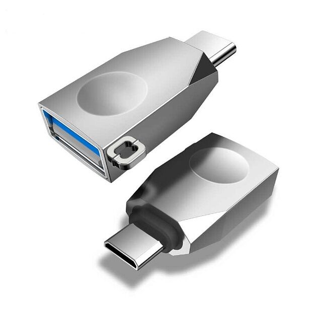 OTG адаптер HOCO UA9 Type-C на USB (серый) - 5 OTG адаптер HOCO UA9 Type-C на USB (серый) - 5