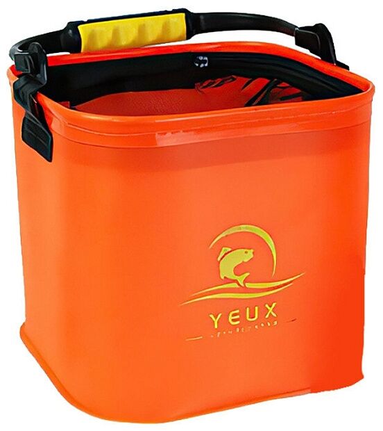 Рыболовное ведро Yeux Outdoor Foldable Fishing Bucket YTDS2210 10L (Orange) - 1 Рыболовное ведро Yeux Outdoor Foldable Fishing Bucket YTDS2210 10L (Orange) - 1