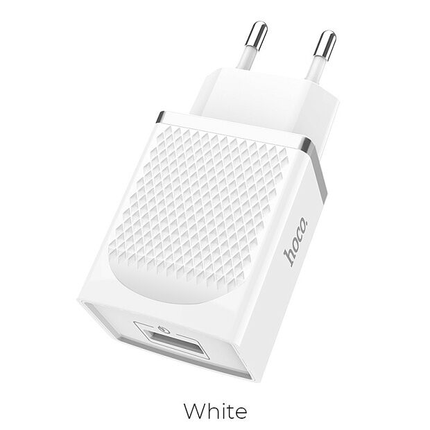 СЗУ HOCO C42A Vast Power 1xUSB, 3А, 18W, QC3.0 (белый) - 2 СЗУ HOCO C42A Vast Power 1xUSB, 3А, 18W, QC3.0 (белый) - 2