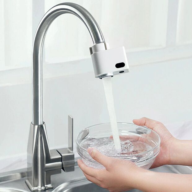 Водосберегающая сенсорная насадка для крана Xiaoda Automatic Water Saving HD-ZNJSQ-06 (White) : отзывы и обзоры - 4 Водосберегающая сенсорная насадка для крана Xiaoda Automatic Water Saving HD-ZNJSQ-06 (White) : отзывы и обзоры - 4